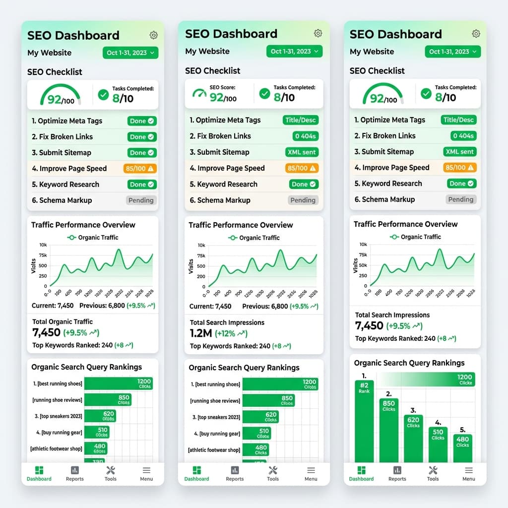 Giao diện kiểm tra SEO chuẩn Mobile & Responsive